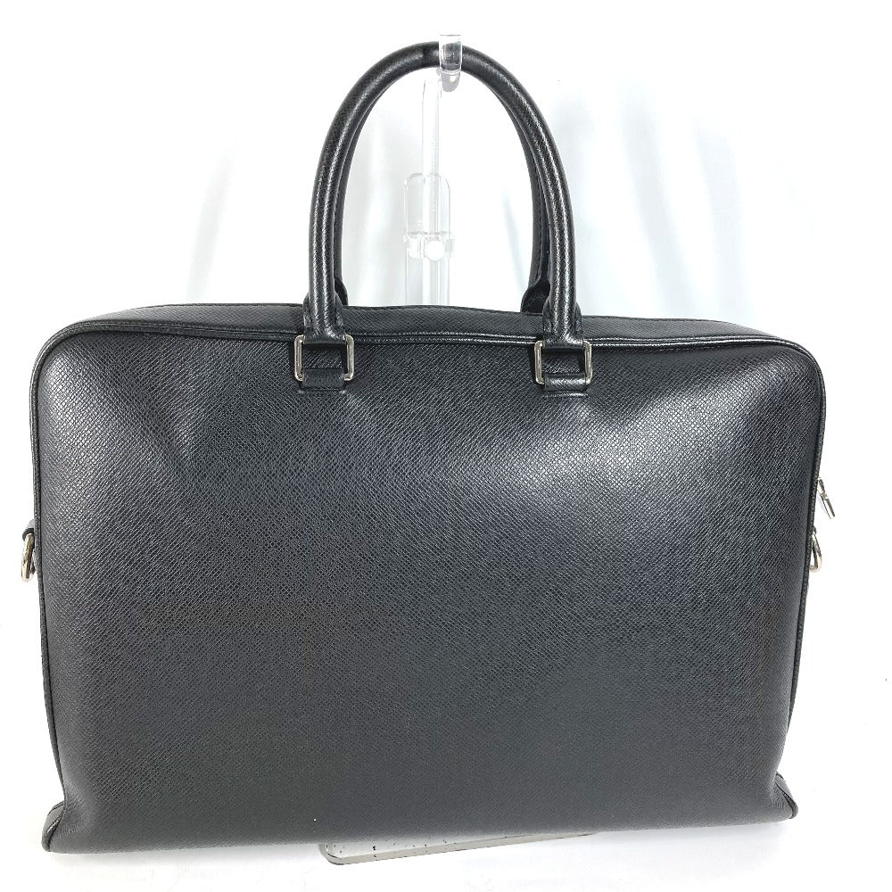 Luxury Women's Handbag | LOUIS VUITTON Business bag Taiga Leather black Taiga Alex mens