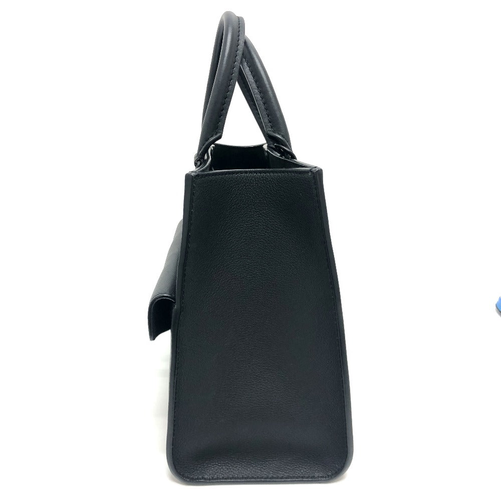 LOUIS VUITTON Handbag Grain Calfskin Leather black Rock Me Tote PM