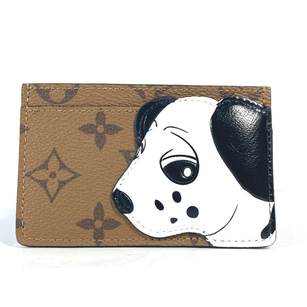 LOUIS VUITTON Card Case Monogram reverse canvas Brown Monogram reverse Porto cult Simple Women