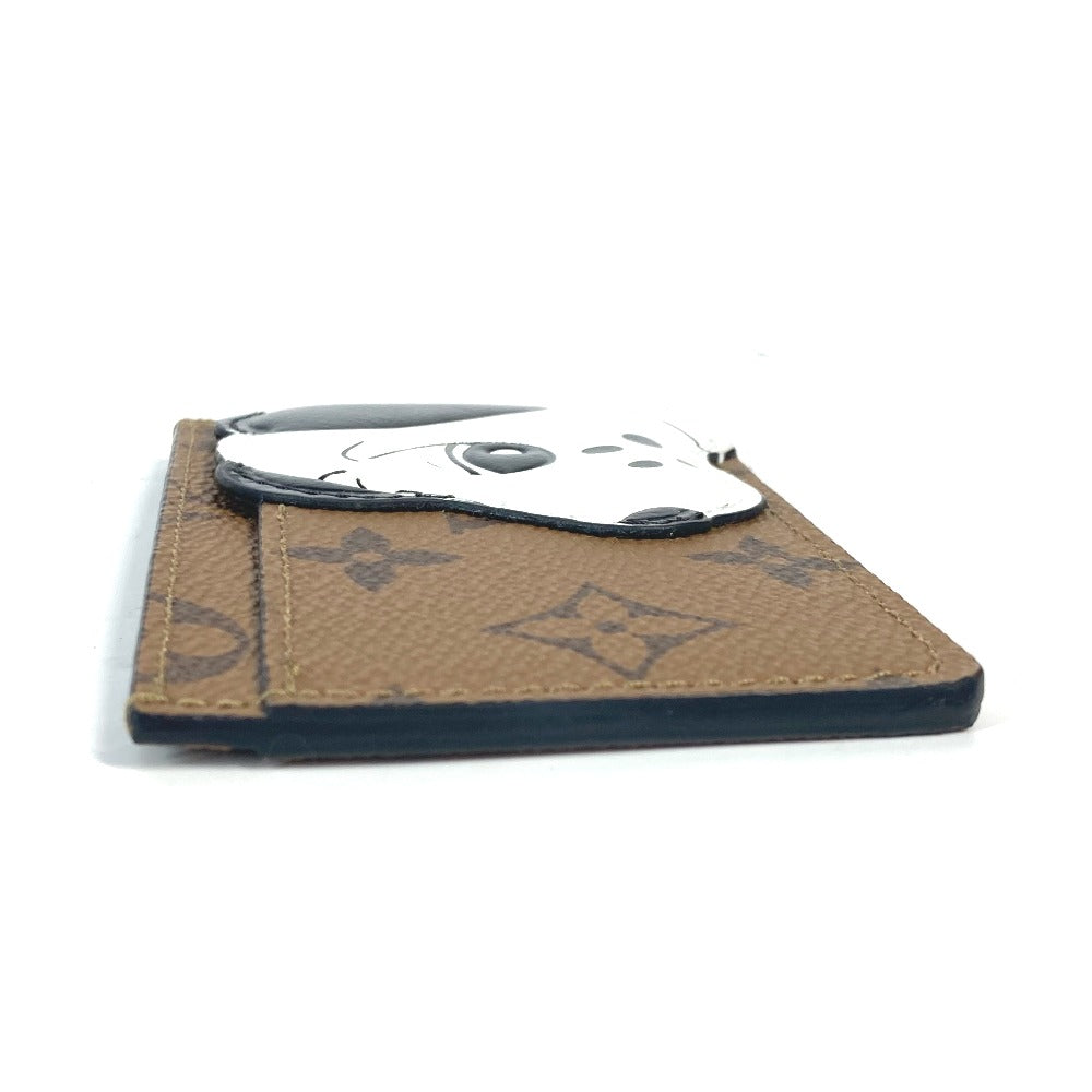 LOUIS VUITTON Card Case Monogram reverse canvas Brown Monogram reverse Porto cult Simple Women