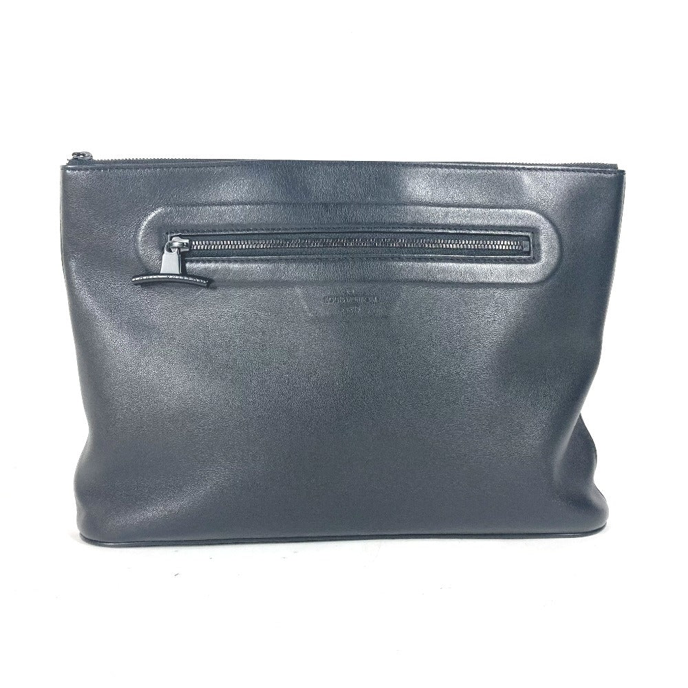 LOUIS VUITTON Clutch bag leather black Dark annity pochette cosmos mens