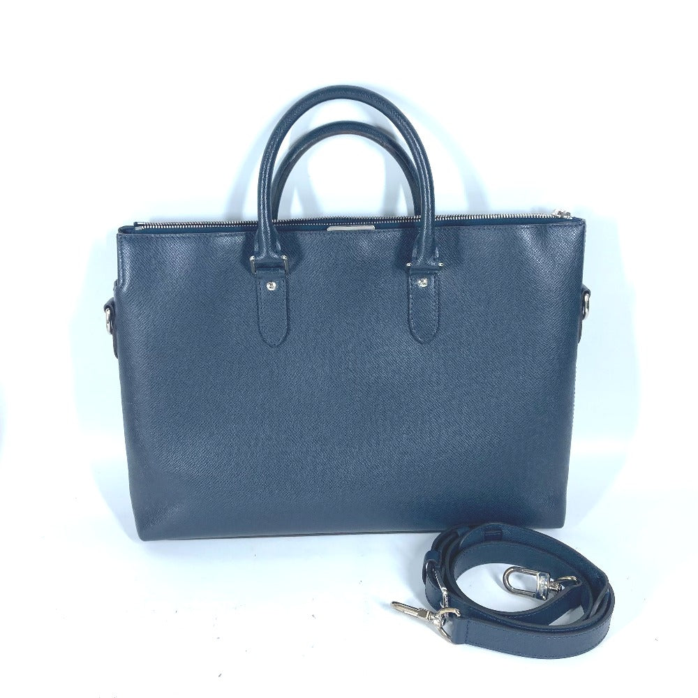 LOUIS VUITTON Business bag �@ Taiga Leather Navy Taiga Anton mens