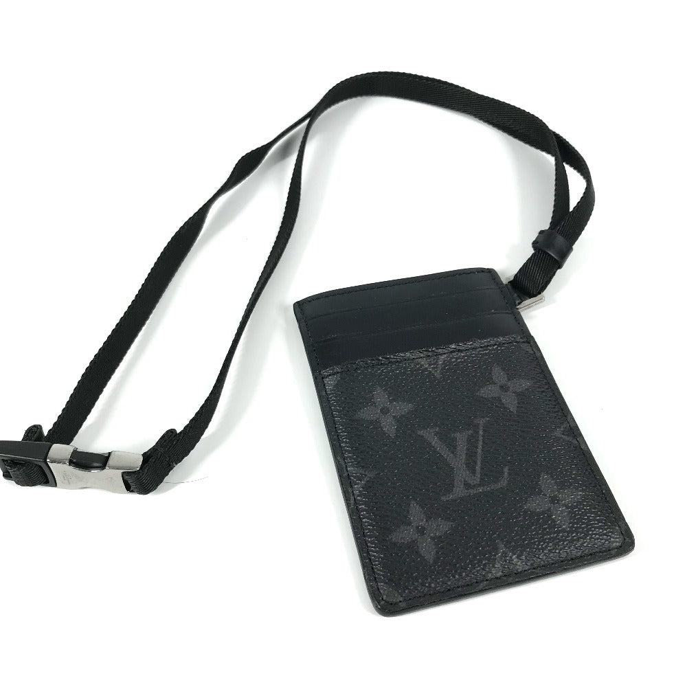 LOUIS VUITTON Card Case Monogram Eclipse Canvas black Monogram Eclipse Card folder unisex(Unisex)