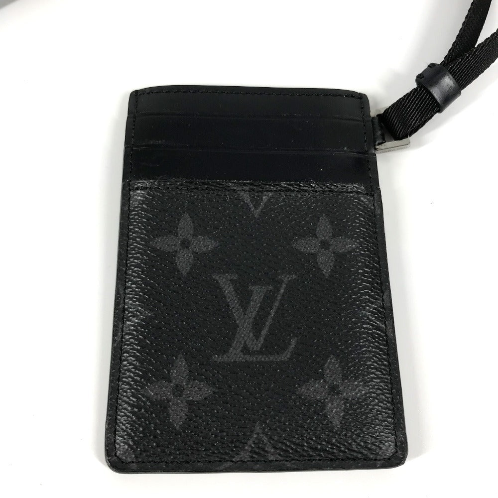 LOUIS VUITTON Card Case Monogram Eclipse Canvas black Monogram Eclipse Card folder unisex(Unisex)