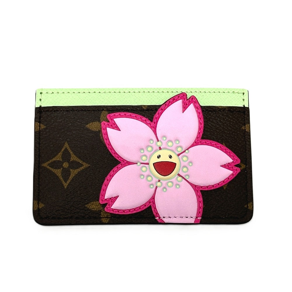 LOUIS VUITTON Card Case Monogram canvas multicolor Takashi Murakami LVxTM Card Case Porto Carte Simple