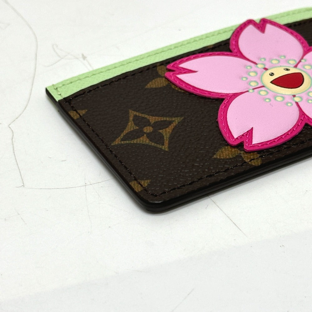 LOUIS VUITTON Card Case Monogram canvas multicolor Takashi Murakami LVxTM Card Case Porto Carte Simple