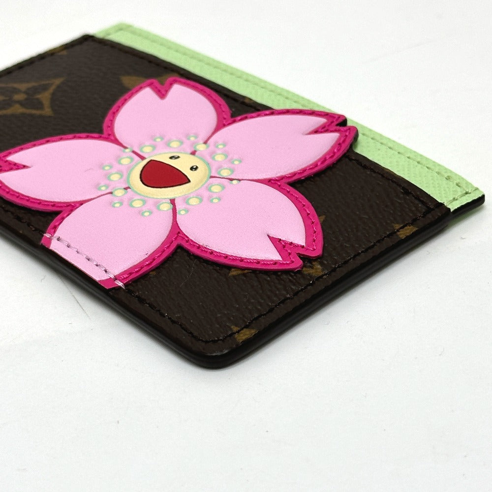 LOUIS VUITTON Card Case Monogram canvas multicolor Takashi Murakami LVxTM Card Case Porto Carte Simple