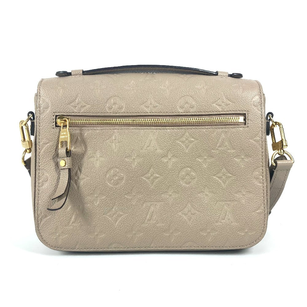 LOUIS VUITTON Handbag Monogram Ann Platt Leather beige Monogram Ann Platt Pochette Metis Women