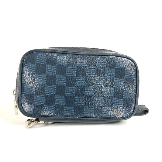 LOUIS VUITTON Clutch bag Damier Cobalt Canvas Navy Damier Cobalt Portefeuille Zippy Soft unisex(Unisex)