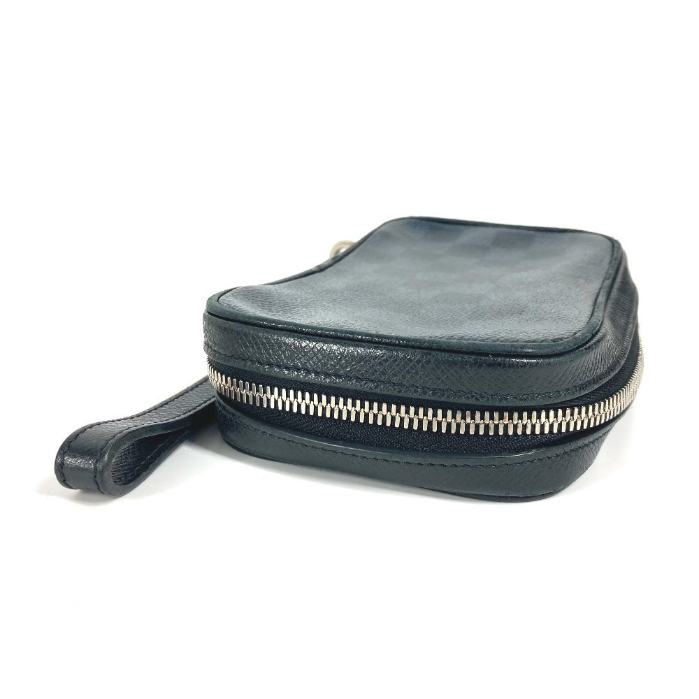 LOUIS VUITTON Clutch bag Damier Cobalt Canvas Navy Damier Cobalt Portefeuille Zippy Soft unisex(Unisex)