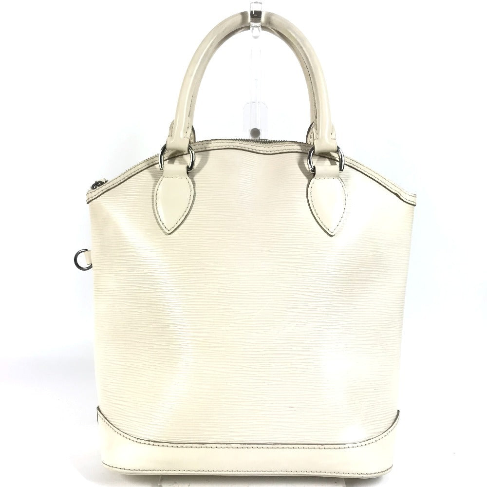 LOUIS VUITTON Handbag Epi Leather white Epi LockitPM Women