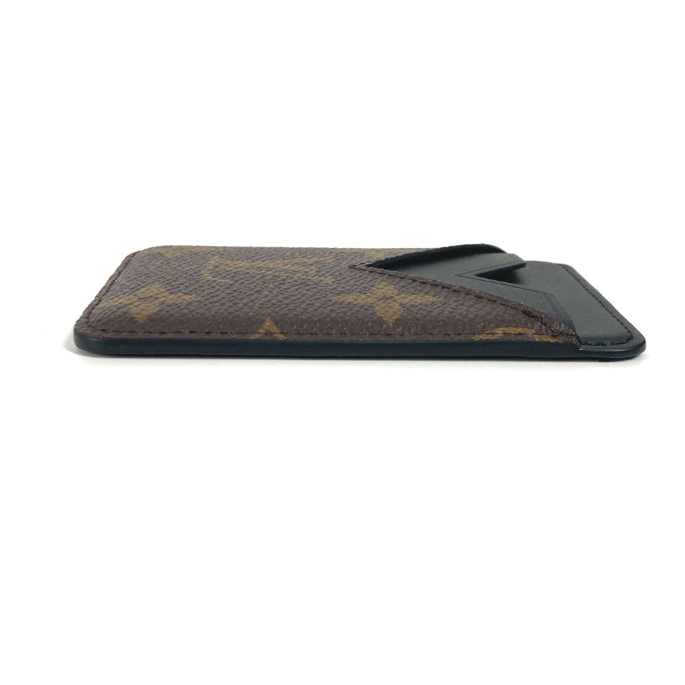 LOUIS VUITTON Card Case Monogram macacer canvas Brown Monogram macacer Porto Cult Magnet unisex(Unisex)