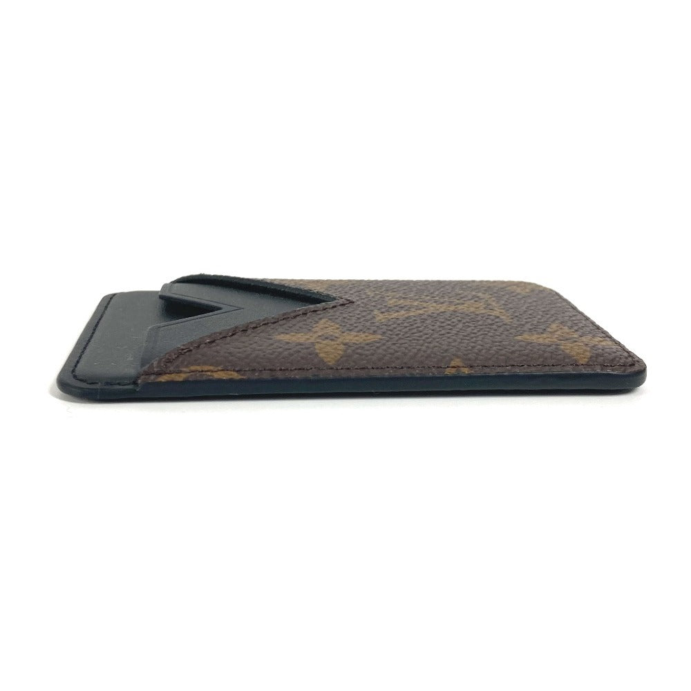 LOUIS VUITTON Card Case Monogram macacer canvas Brown Monogram macacer Porto Cult Magnet unisex(Unisex)