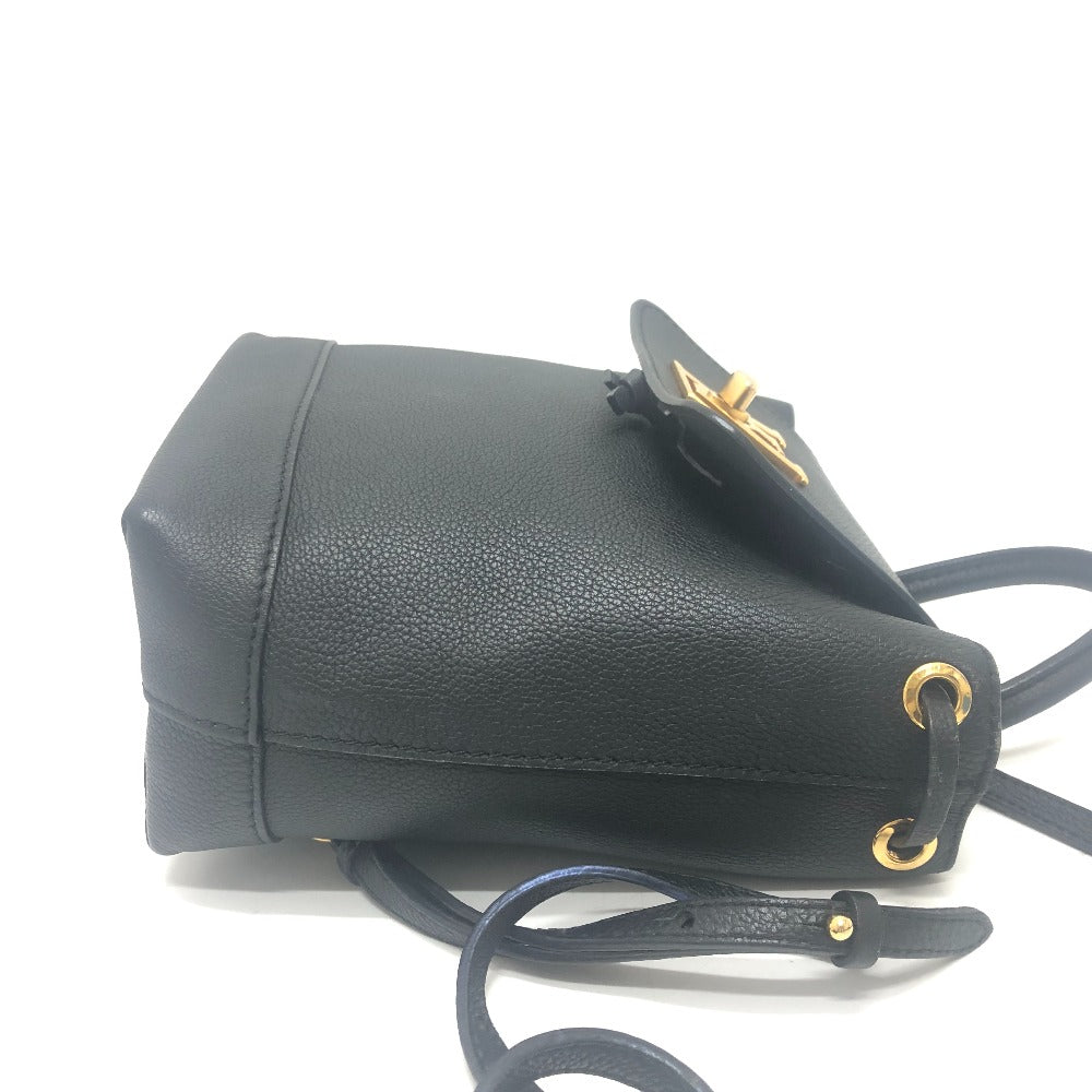 LOUIS VUITTON Backpack leather black rock Me