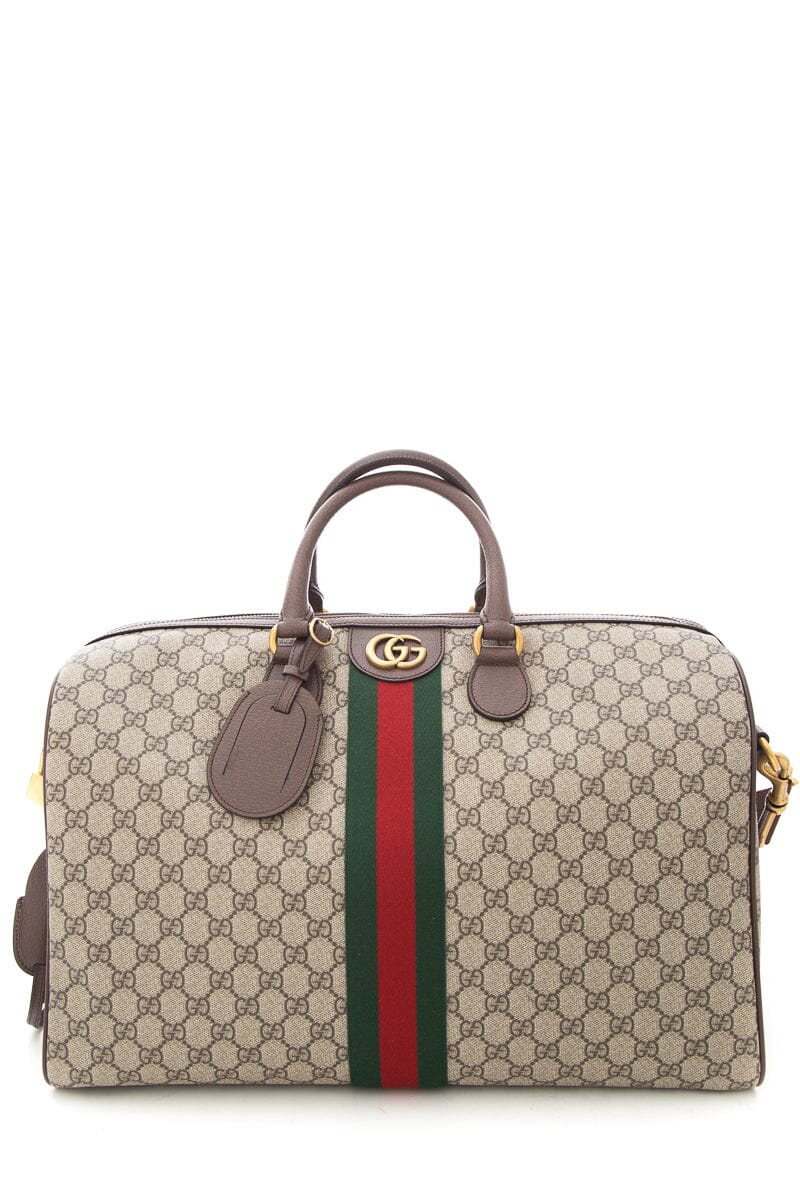 Gucci Brown Canvas Monogram Handbag