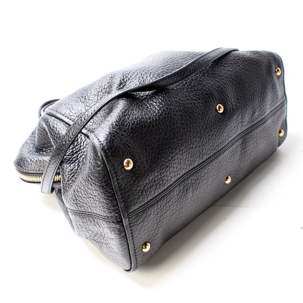 Fendi Black Leather Two Way Bag