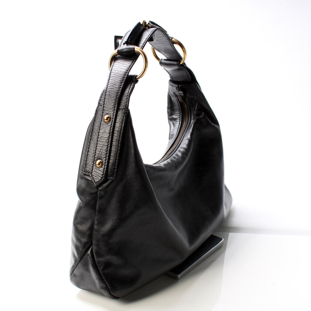 Gucci Horsebit Leather Hobo Bag