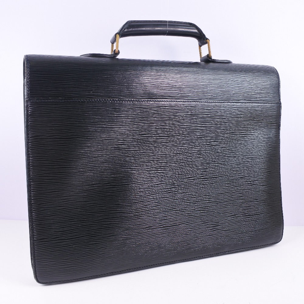 LOUIS VUITTON Business bag M54412 Epi Leather black Cerviet ambassador mens