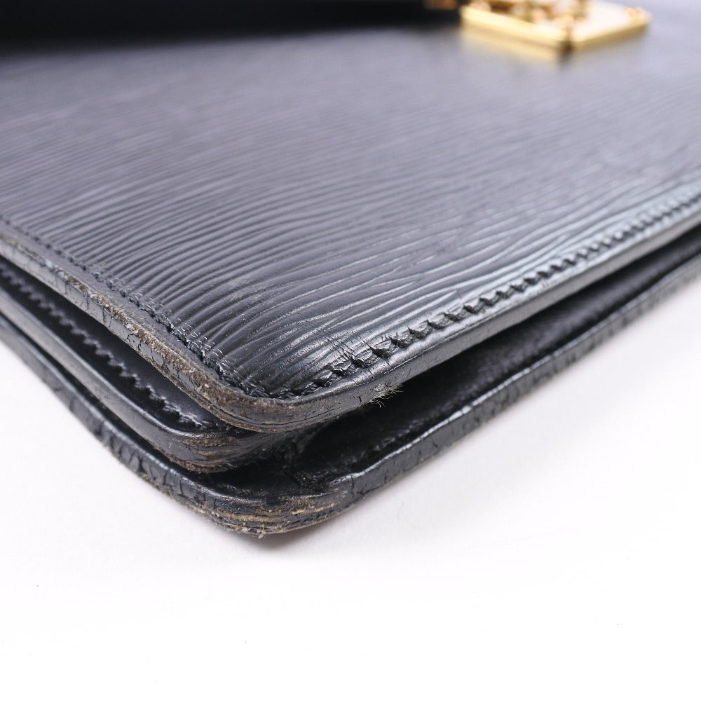 LOUIS VUITTON Business bag M54412 Epi Leather black Cerviet ambassador mens