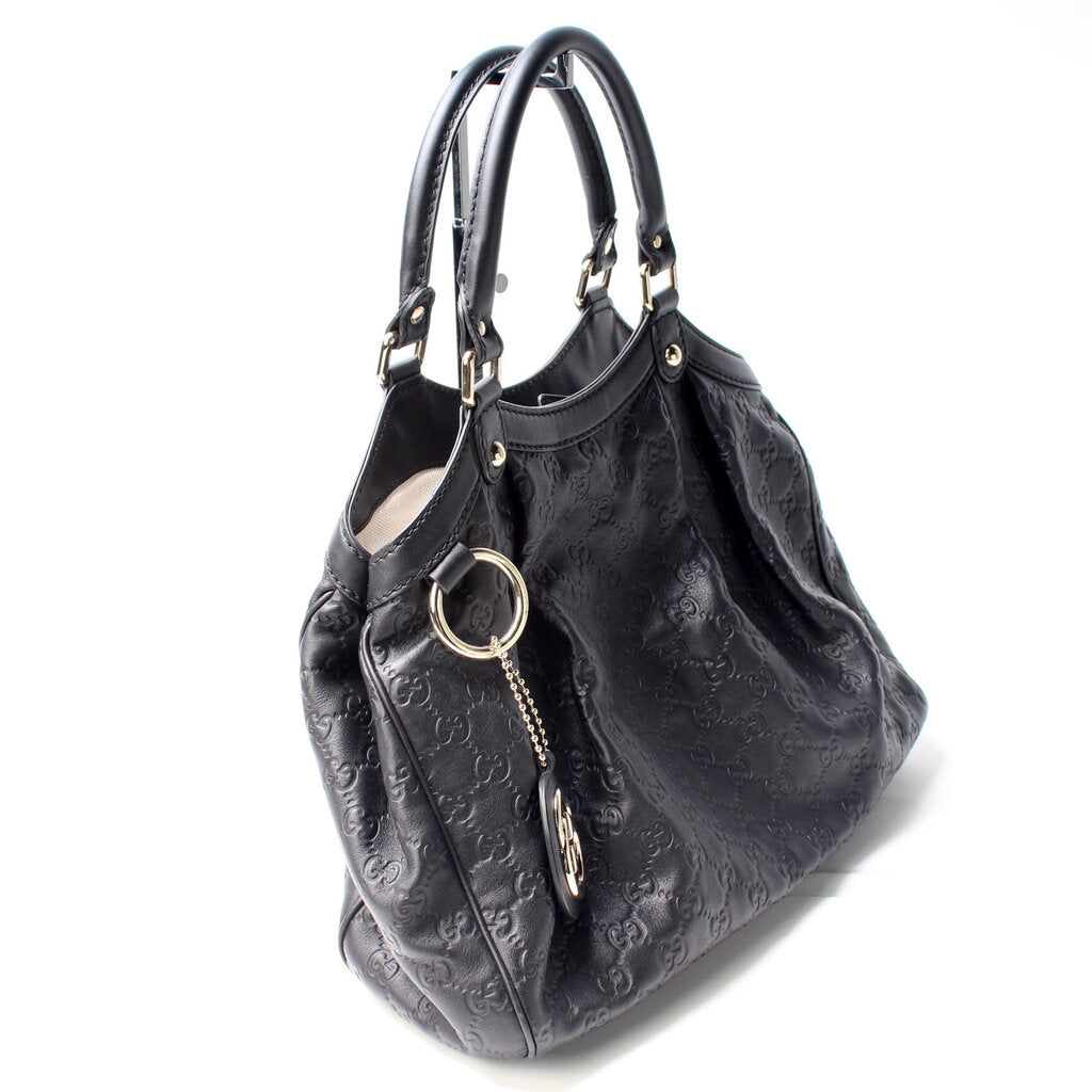 Gucci 211944 Sukey GG Leather Medium Bag