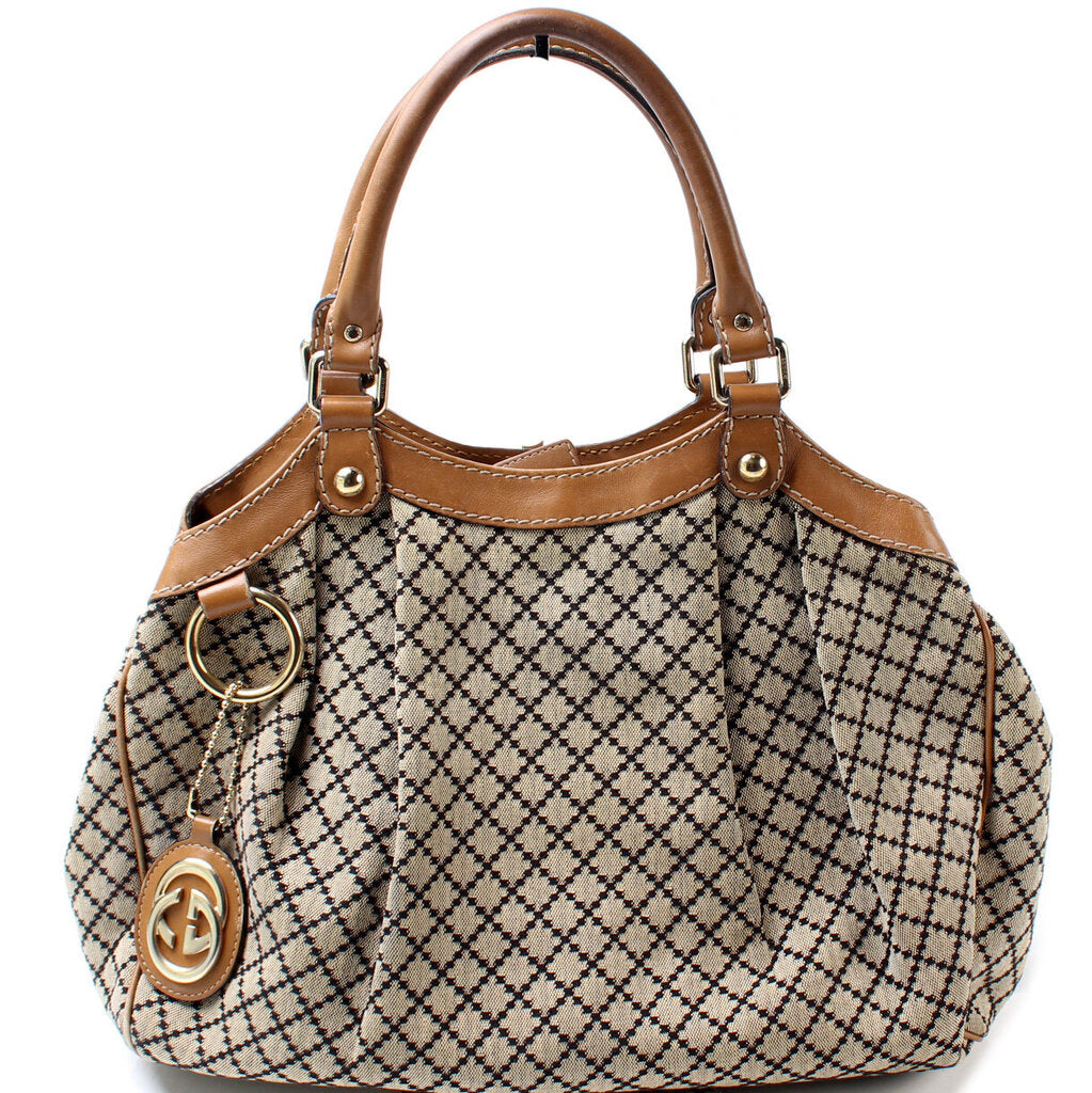 Gucci 211944 Sukey GG Canvas Medium Bag