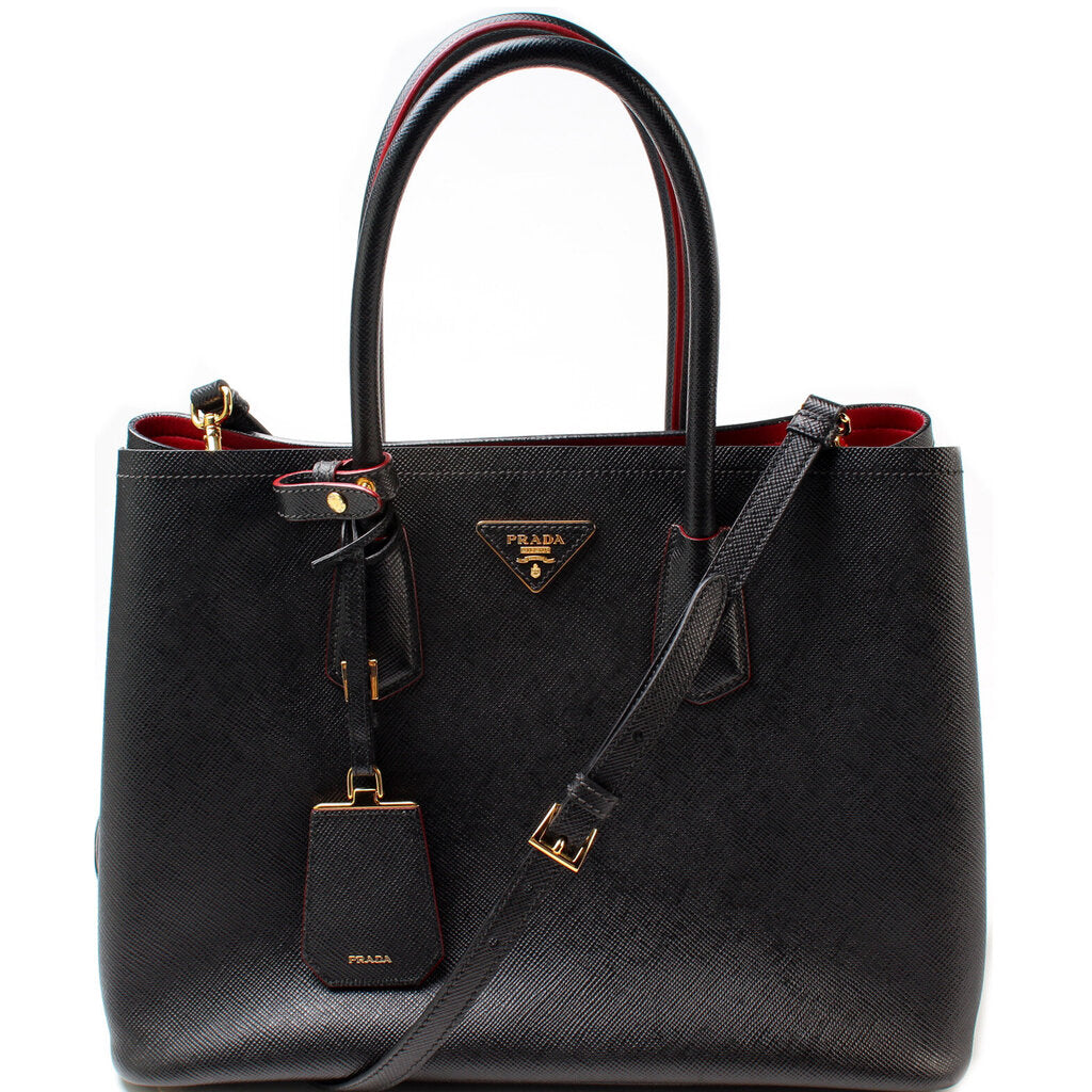 Prada Saffiano Cuir Double Large Bag