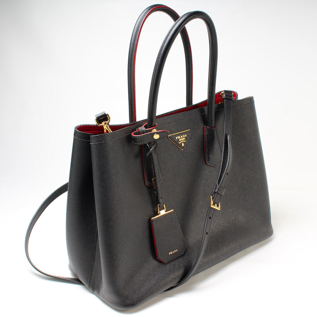 Prada Saffiano Cuir Double Large Bag