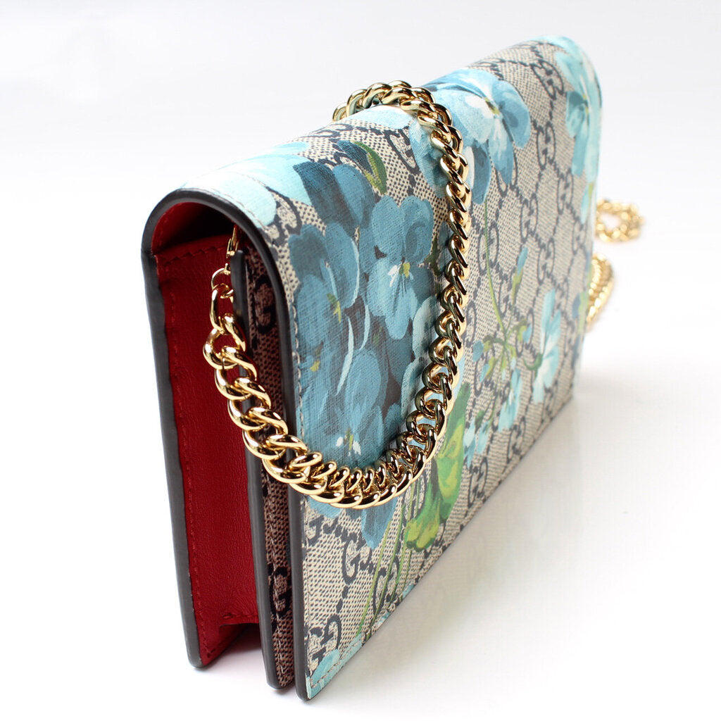 Gucci 402724 Blooms Chain Wallet Bag