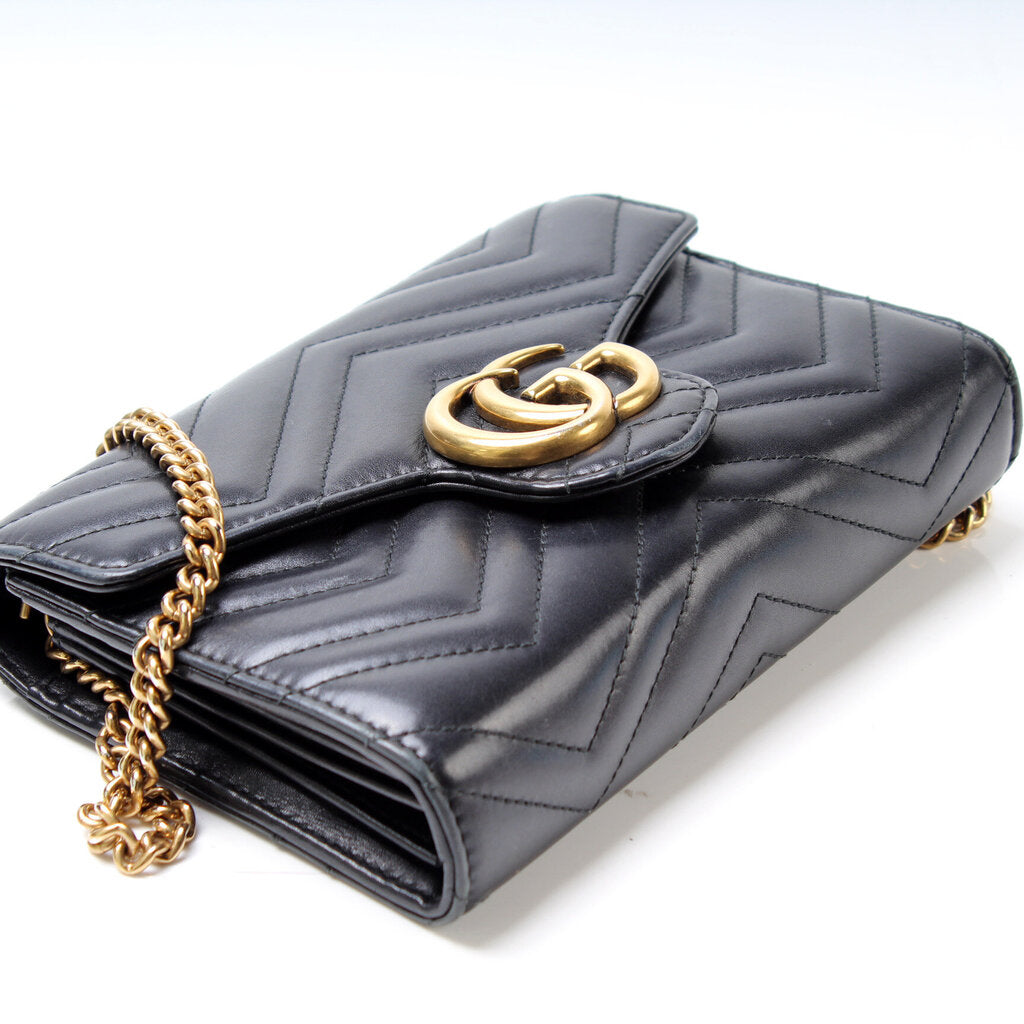 Gucci 474575 Marmont Chain Wallet Bag