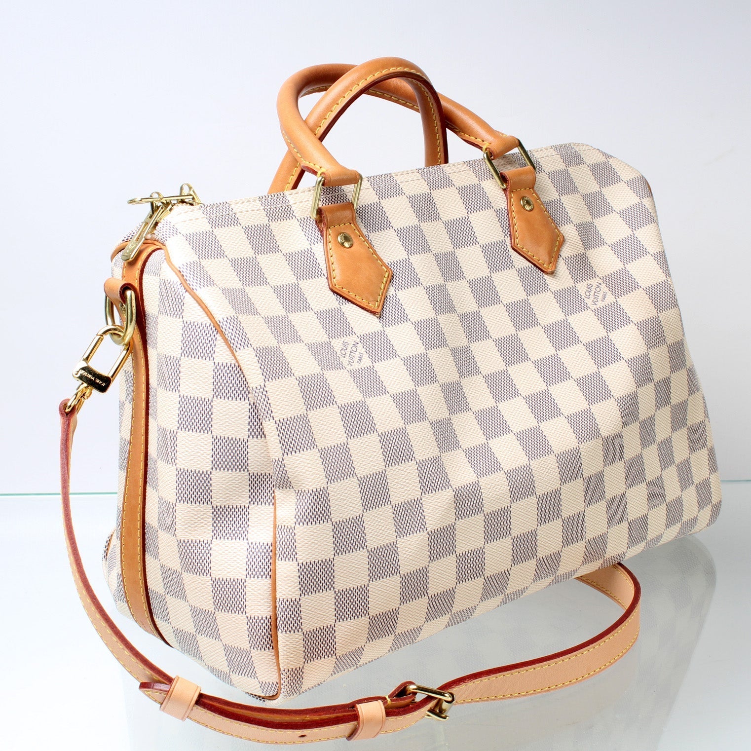 Louis Vuitton Speedy 30 Bandouliere Damier Azur