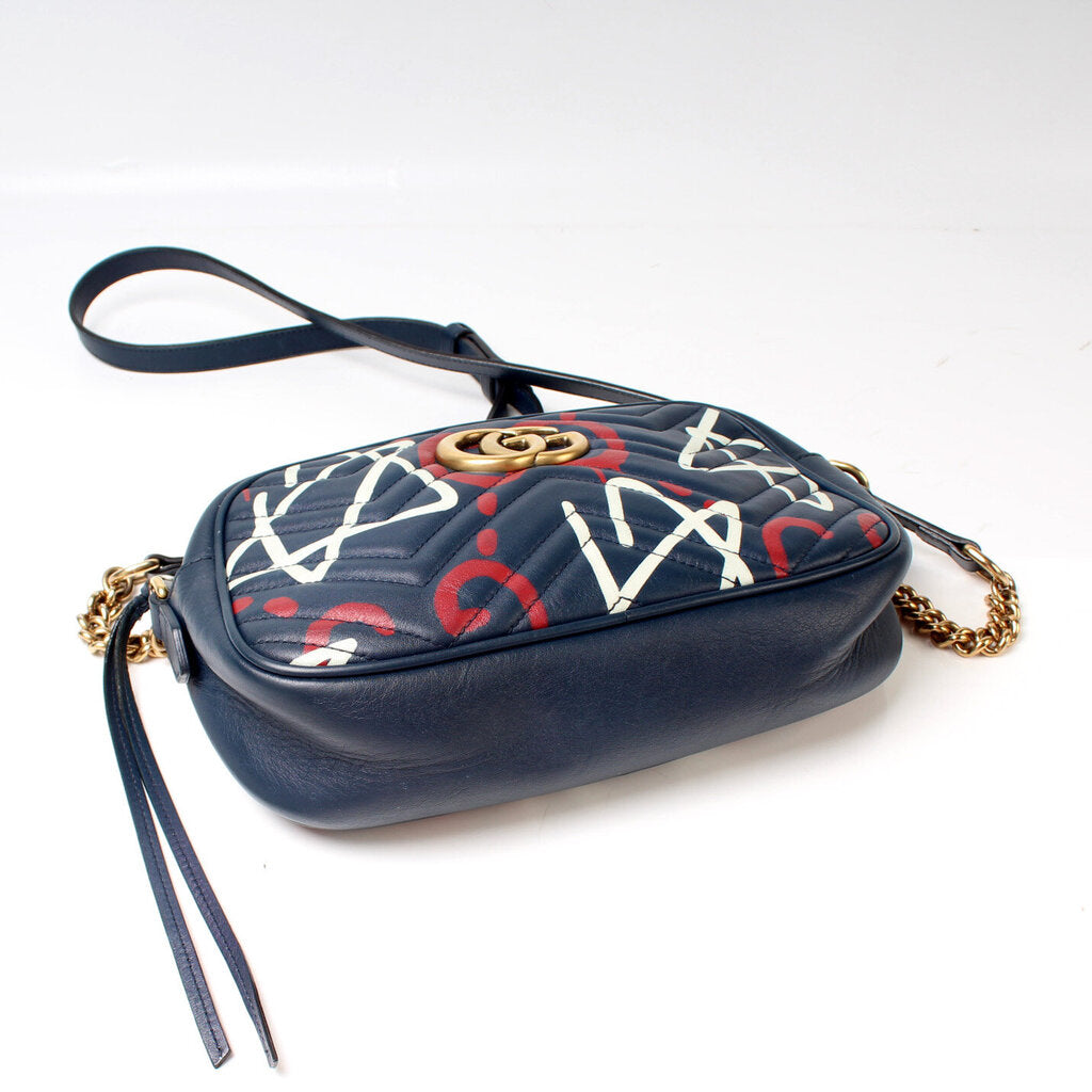 Gucci 447632 Marmont Small Leather Camera Bag