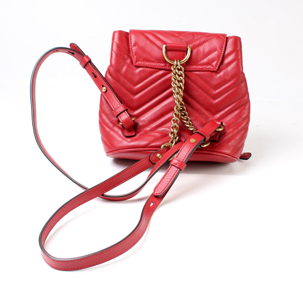 Gucci 528129 Marmont Mini Leather Backpack Bag