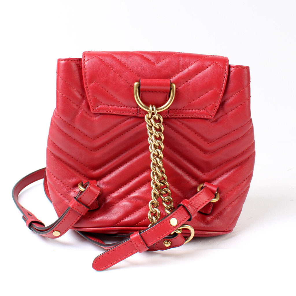 Gucci 528129 Marmont Mini Leather Backpack Bag