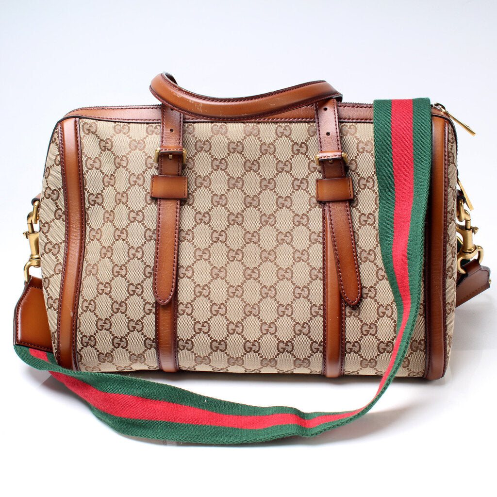 Gucci Lady Web Boston Bag