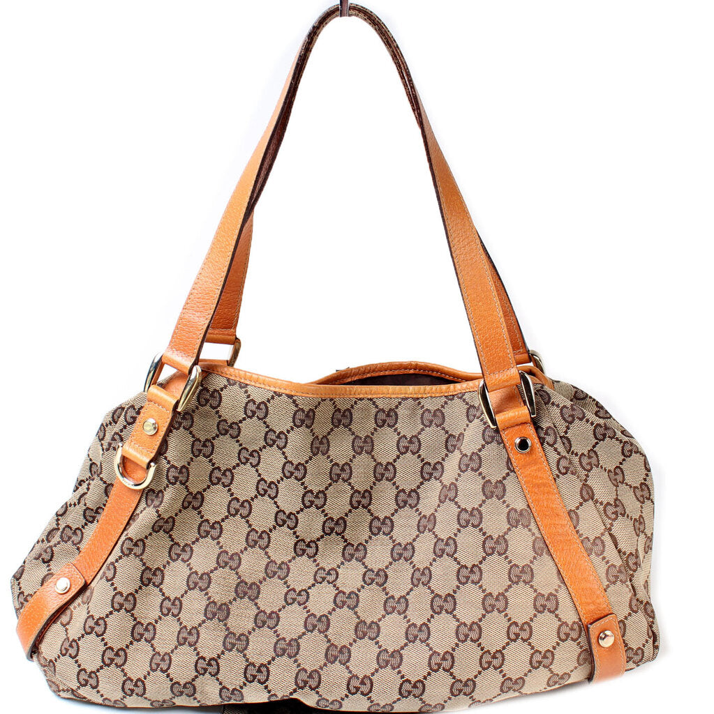 Gucci 130736 Abbey GG Canvas Medium Bag