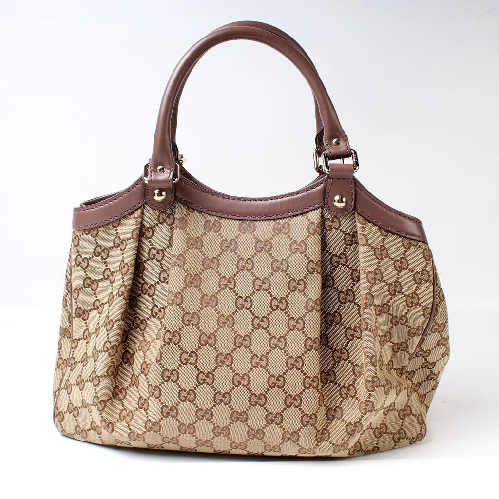 Gucci 211944 Sukey GG Canvas Medium Bag