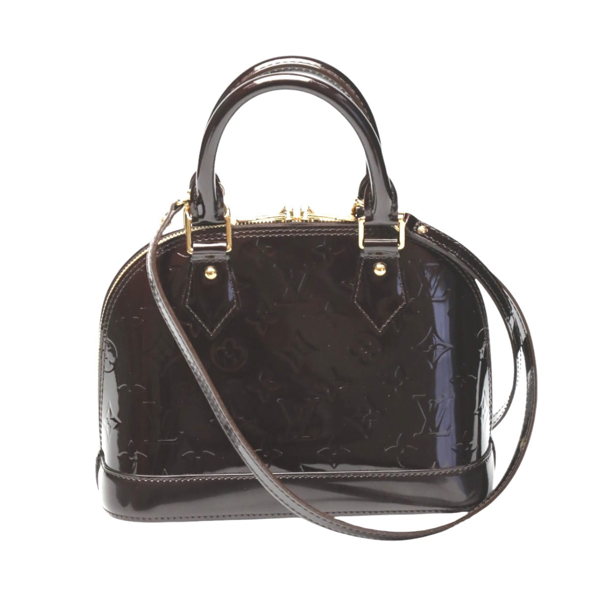 LOUIS VUITTON Handbag Monogram Vernis purple Monogram Alma BB