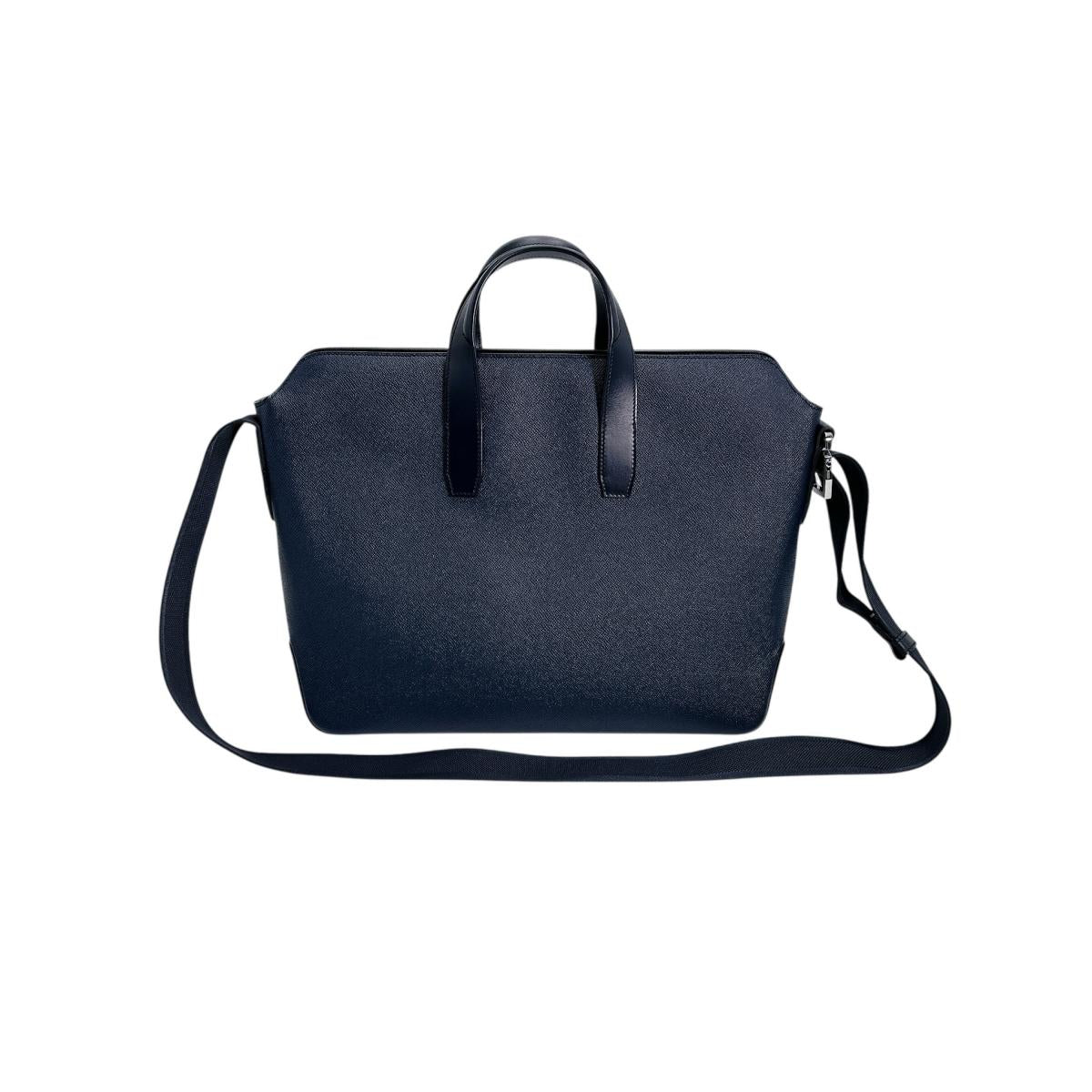 HERMES Business bag Leather, Epsom Navy Epsom Porto Document City News