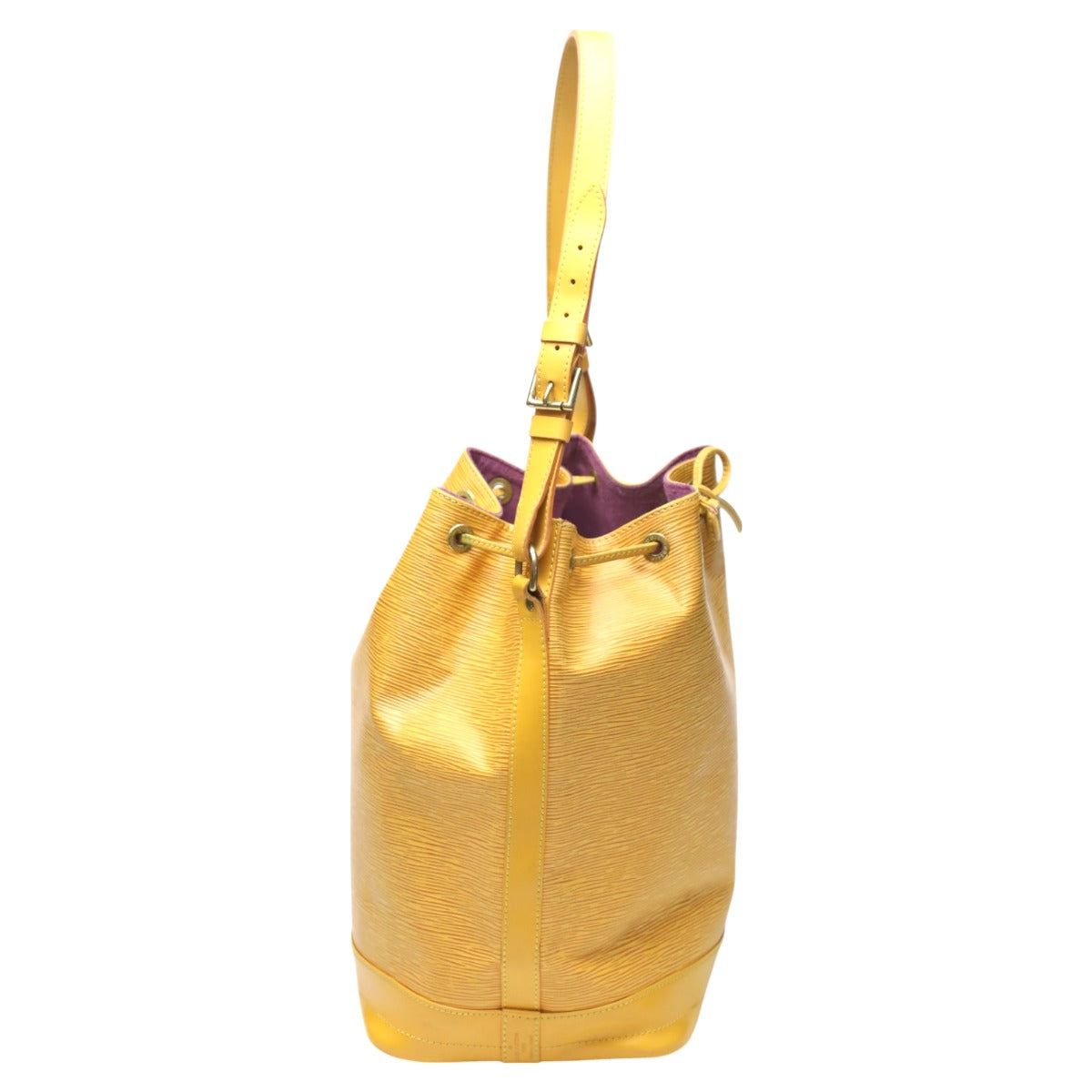 LOUIS VUITTON Shoulder Bag Epi Leather yellow Drawstring type Shoulder Bag Epi Noe unisex(Unisex)