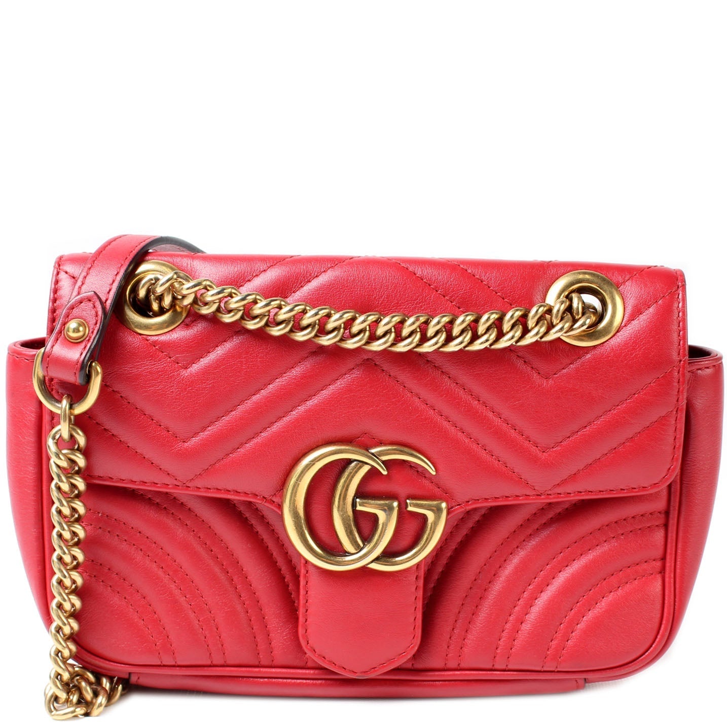 Gucci 446744 Marmont Shoulder Mini Flap Bag