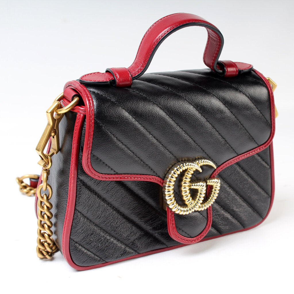 Gucci 583571 Marmont Mini Top Handle Bag