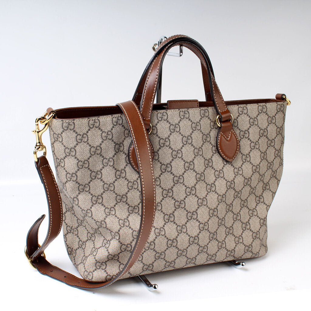 Gucci 473887 GG Supreme Soft Super Small Tote Bag