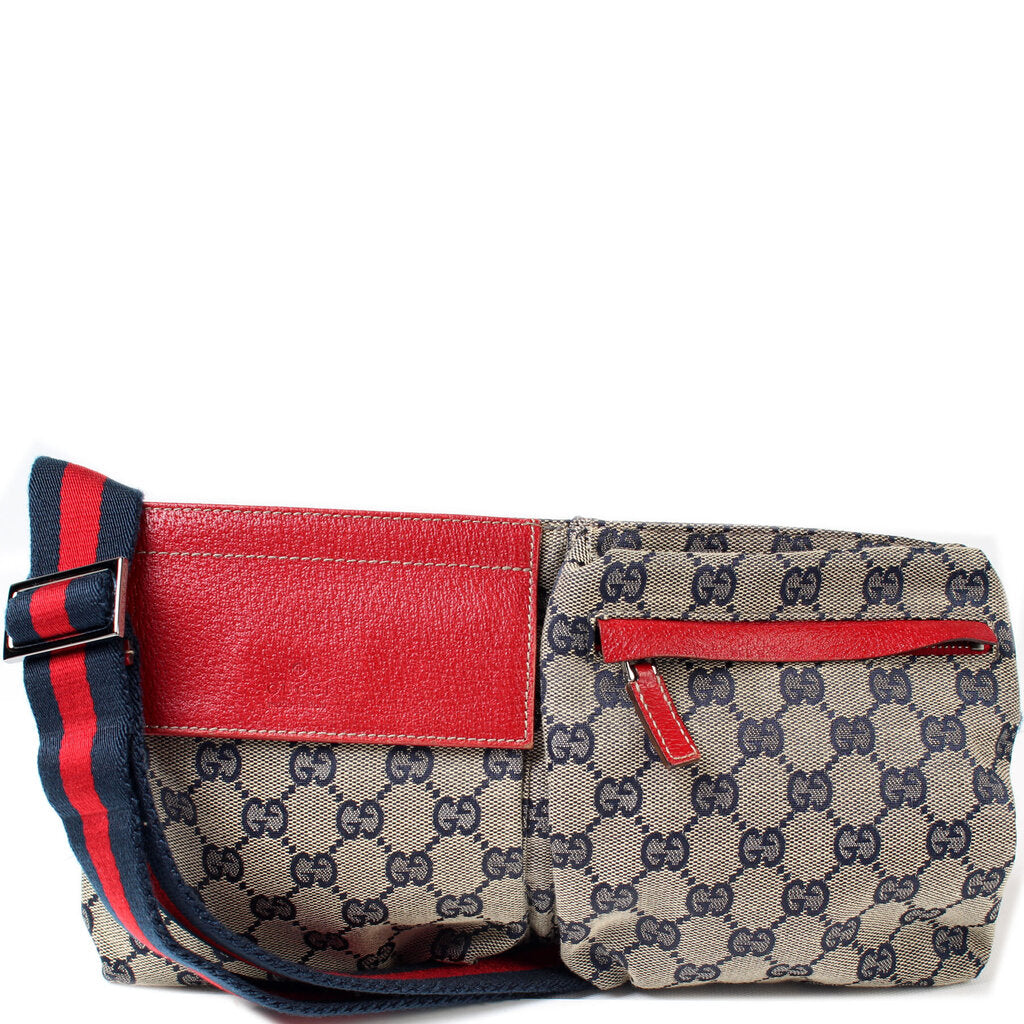Gucci 28566 Waist Canvas Bag