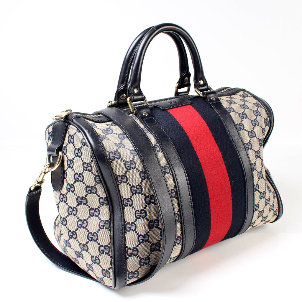 Gucci 247205 Boston Canvas Bag