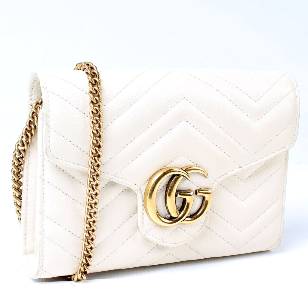 Gucci 474575 Marmont Chain Wallet Bag