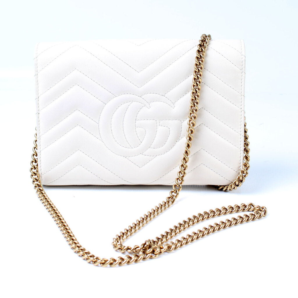 Gucci 474575 Marmont Chain Wallet Bag