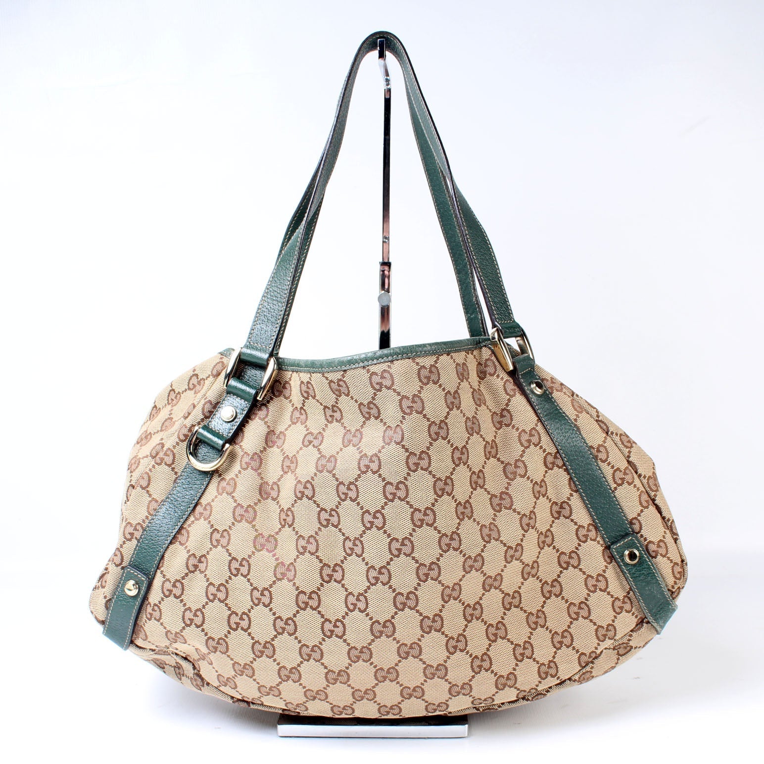 Gucci 130736 Abbey GG Canvas Medium Bag