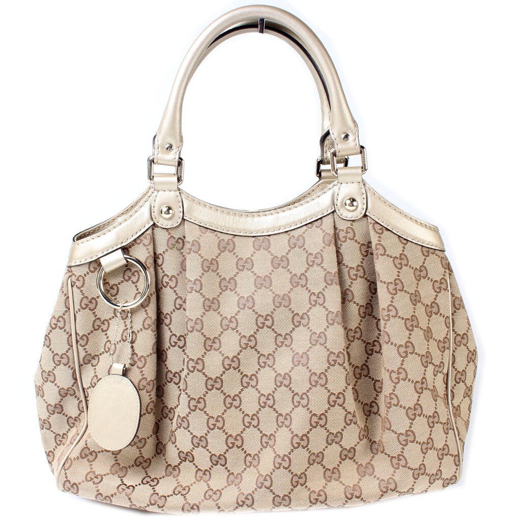 Gucci 211944 Sukey GG Canvas Medium Bag