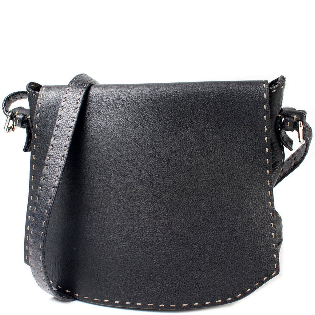 Fendi Leather Stitch Crossbody Bag