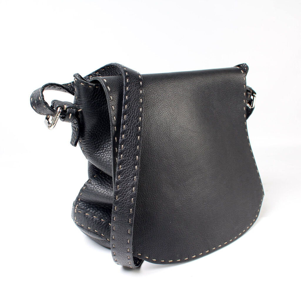 Fendi Leather Stitch Crossbody Bag